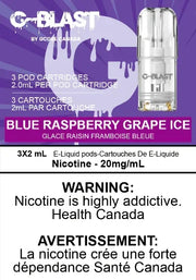 Blue Raspberry Grape Ice G-Blast Replacement Pods